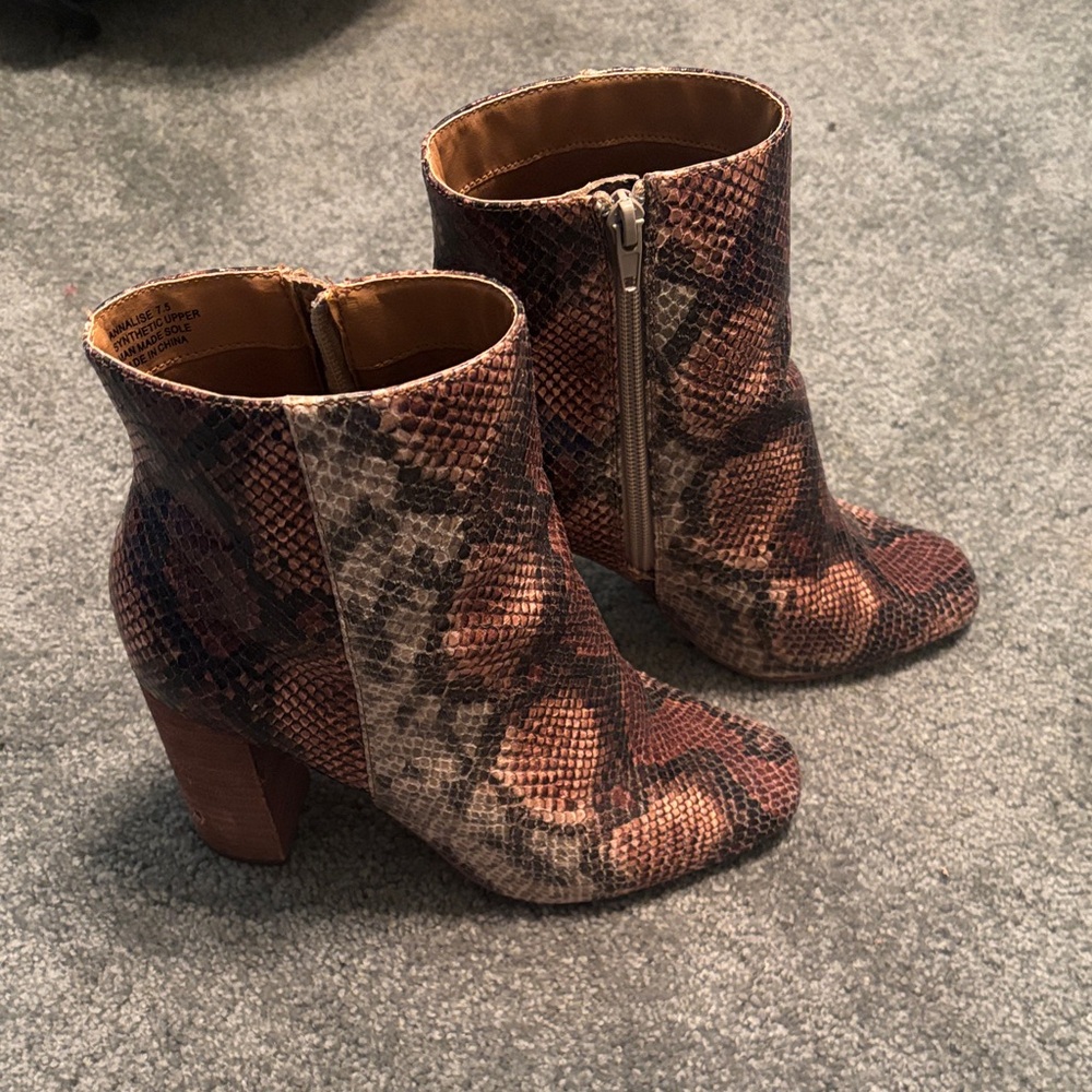 Zigi Soho Snakeskin Ankle Bootie